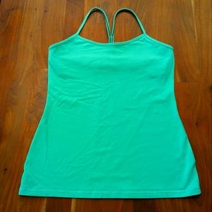 Lululemon power Y tank with built in bra, size 12
